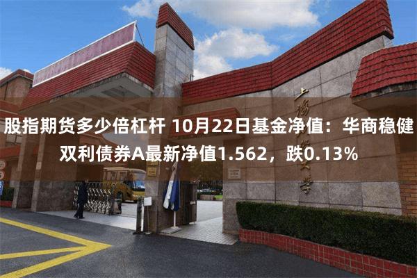 股指期货多少倍杠杆 10月22日基金净值：华商稳健双利债券A最新净值1.562，跌0.13%