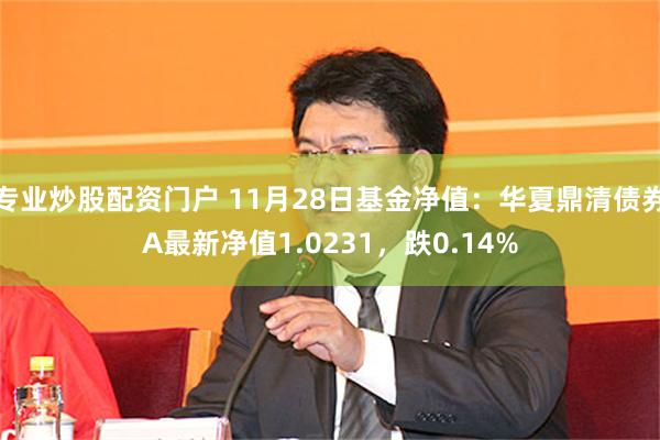 专业炒股配资门户 11月28日基金净值：华夏鼎清债券A最新净值1.0231，跌0.14%