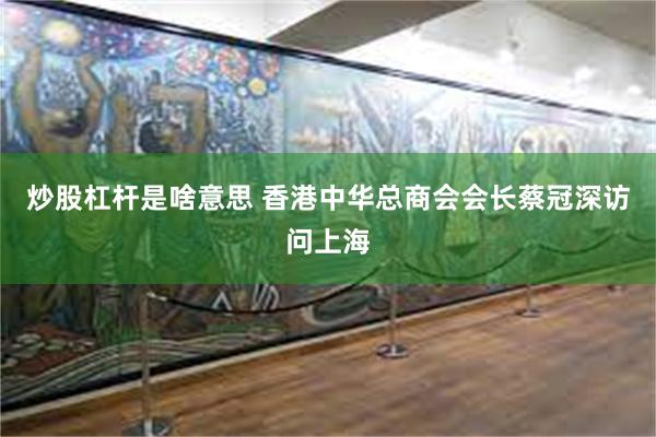 炒股杠杆是啥意思 香港中华总商会会长蔡冠深访问上海