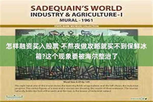 怎样融资买入股票 不熬夜做攻略就买不到保鲜冰箱?这个现象要被