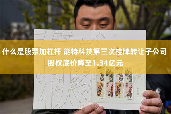 什么是股票加杠杆 能特科技第三次挂牌转让子公司 股权底价降至